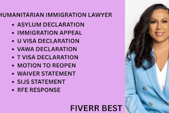handle t visa, sijs, vawa, tps, waivers, immigration appeals, u visa, and asylum