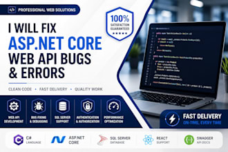 fix asp net core web API bugs and errors