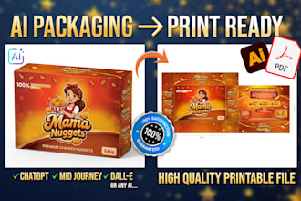convert ai generated packaging design into print ready vector files