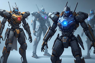 design spectacular robots, cyborgs and mechs