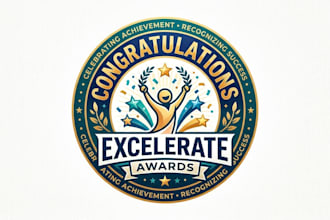 design a creative congratulate logo for your brand or event