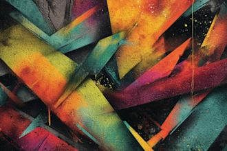 do abstract art, graffiti, illustration, and expressionism