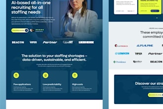 design recruitment website job board website healthcare staffing agency website