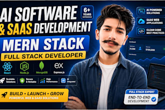 build ai software, saas development, mern stack developer, full stack developer