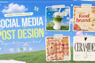 create custom social media post designs