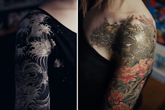 make a amazing japanese oriental tattoo