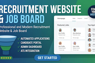 design a professional recruitment website or staffing agency job board