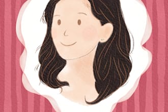 draw a custom portrait for a greeting card or gift