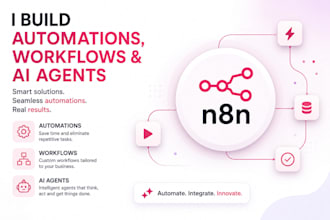 build n8n ai agents, n8n automations and n8n custom workflows