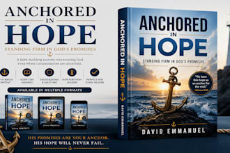 design christian ebook cover, book cover, paper back, kdp christian book cover