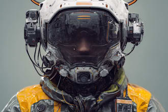 design 3d sci fi mech, robot and creature concept models