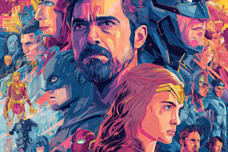 superhero comic book art and illustration