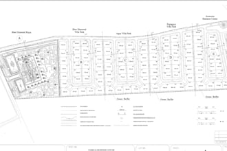 draw 2d master plan for your vacant lot, design functional landscape blueprints