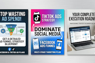 design a detailed facebook and tiktok ads funnel marketing strategy