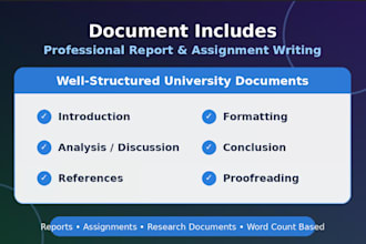 write professional reports, assignments, and university documents
