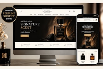 design perfume shopify store fragrance store perfume website cologne store