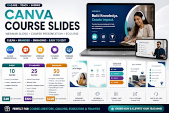 canva webinar slides, course slides, webinar videos, powerpoint slide, ecourse