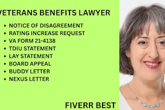 be your lawyer and help with VA disability claims, appeal, and veterans benefits