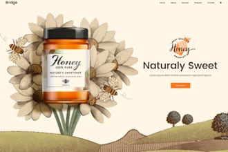build beekeeping and honey shop website