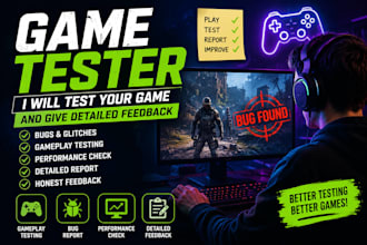 test your PC game and provide detailed feedback