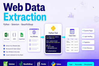 build a python browser automation tool for web data extraction