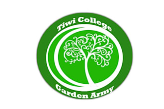 create aesthetics logo for college garden army
