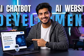 do custom ai chatbot development , ai website development, ai