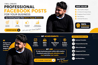 create professional facebook posts for your business