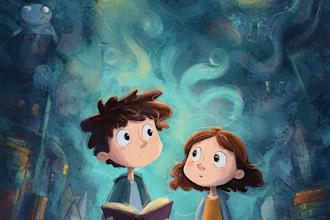 design children book cover,kids book illustration