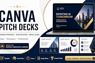 canva pitch deck, business proposal, powerpoint presentation, and google slides
