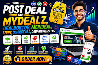 post deal on mydealz, dealdoktor, snipz, slickdeals, coupon websites