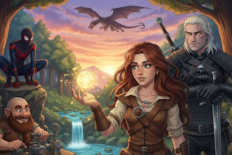 draw your characters and fanart in semi realistic art