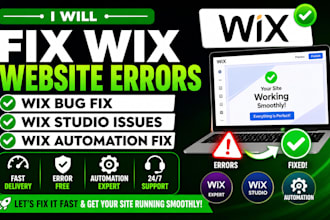 fix wix website errors wix bug fix wix studio website wix automation issues