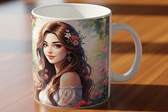 coffee mug design, custom mug design