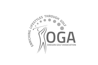 design sports oregon golf association logo