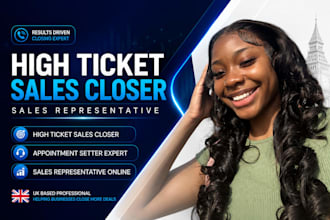 sales closer sales representative online high ticket appointment setter expert