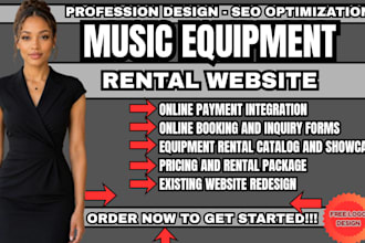 music equipment rental website dj rental website instrument rental website sound