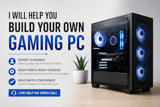 help you build your own gaming PC step by step