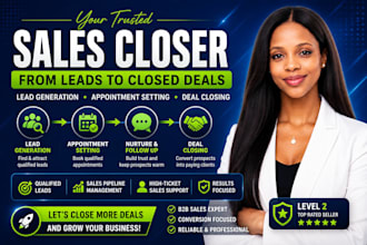 be your sales closer lead generation to deal closing