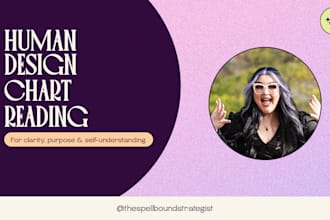 create your human design chart reading for clarity, purpose and understanding