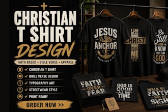 create custom christian t shirt design bible verse and faith based apparel