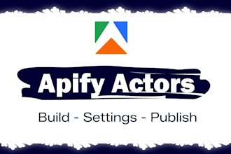 build custom apify actor for web scraping data extraction automation