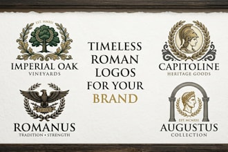 design a timeless roman logo for your brand