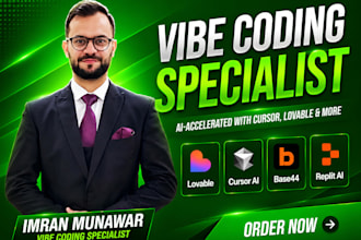 develop or fix lovable ai web apps, base44, vibe coding, cursor ai, loveable