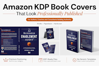 design a premium nonfiction book cover for amazon KDP