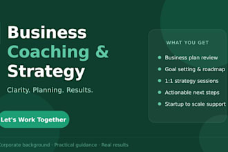 provide business coaching and strategy