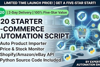 automate shopify importing and price monitoring
