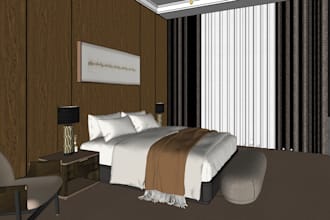 visualize your bedroom or house into a 3d model