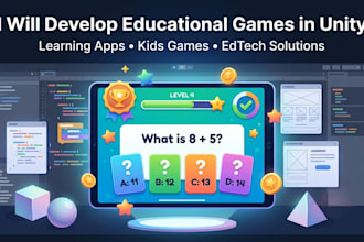 develop educational games and learning apps in unity