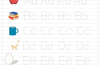 create cute abc worksheets for kids learning